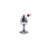Plug bijou coeur en aluminium bijou rouge Small LOVELY